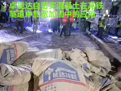 自密實混(hun)凝(ning)土(tu)在(zai)高(gao)鐵(tie)隧(sui)道(dao)應用(yong)